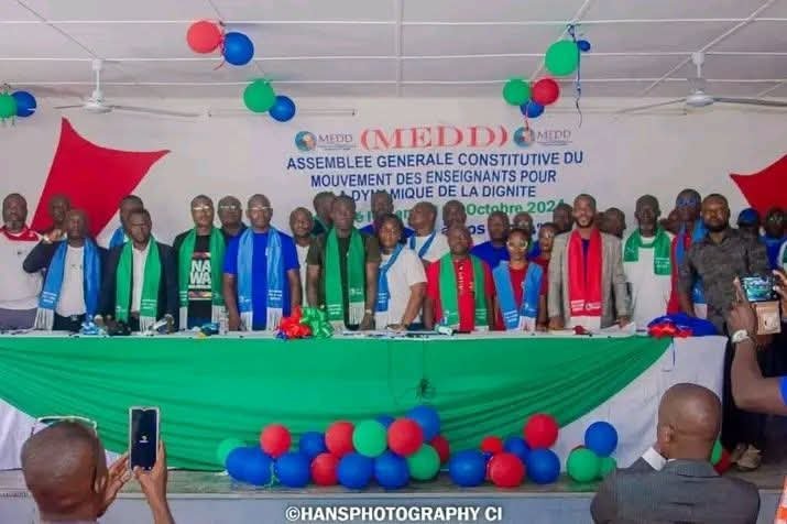 Membres du Bureau Exécutif National du MEDD lors de l'Assemblée Générale Constitutive